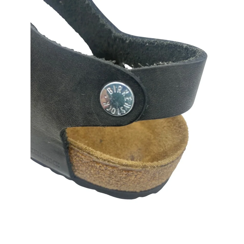 Birkenstock Kumba Black Oiled Leather Strappy Sandals 40 US Women 9-9.5